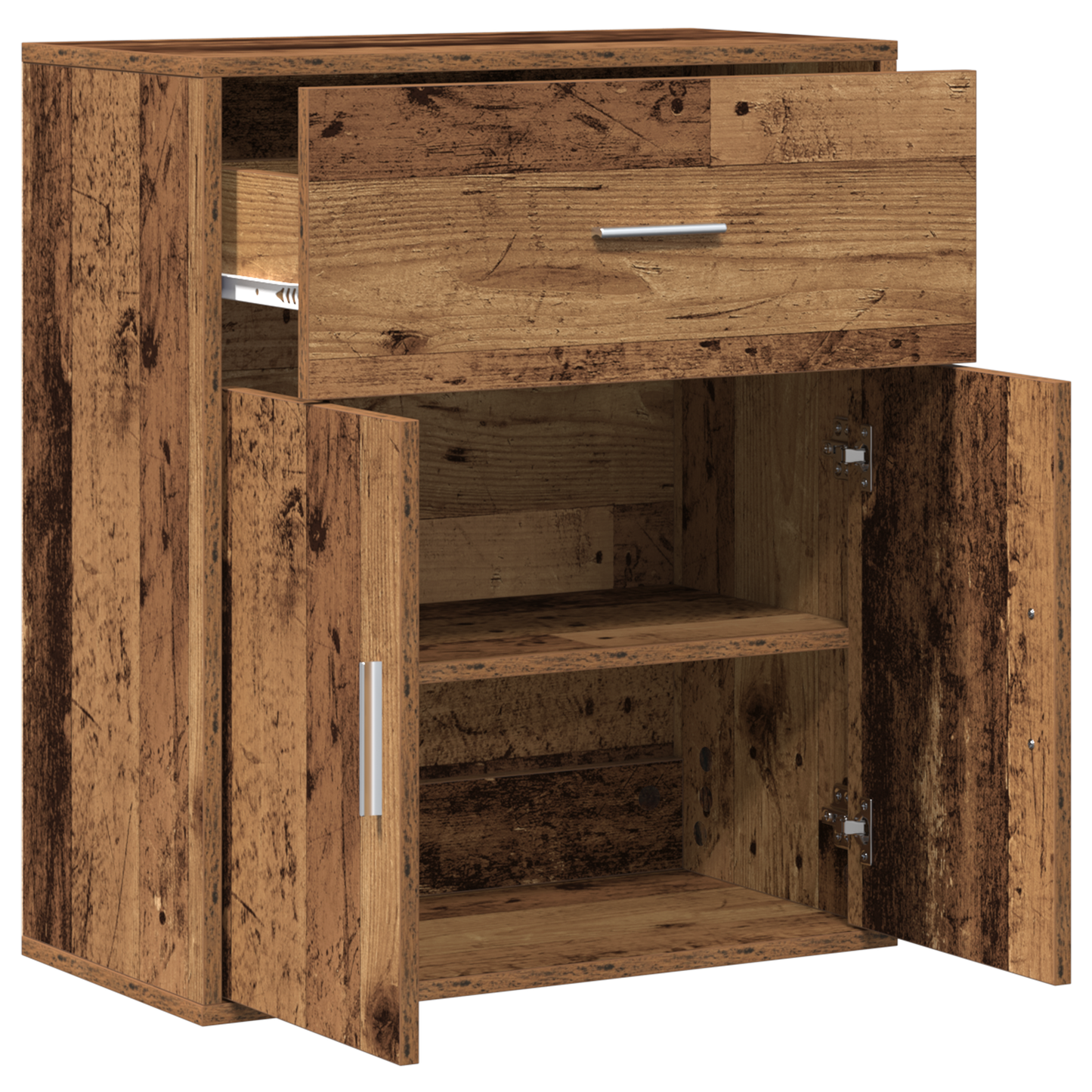 Sideboard with Drawer Old wood 60 x 31 x 70 cm Engineered wood