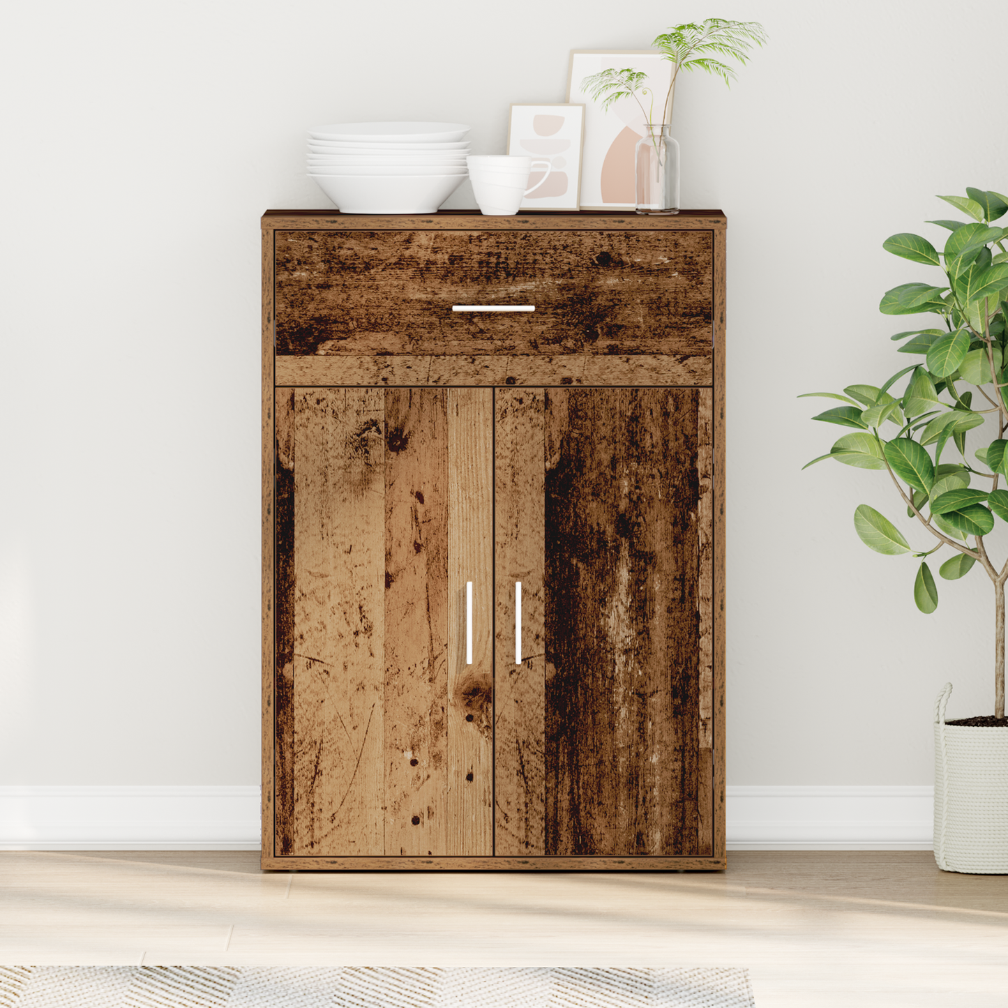 Sideboard with Drawer Old wood
