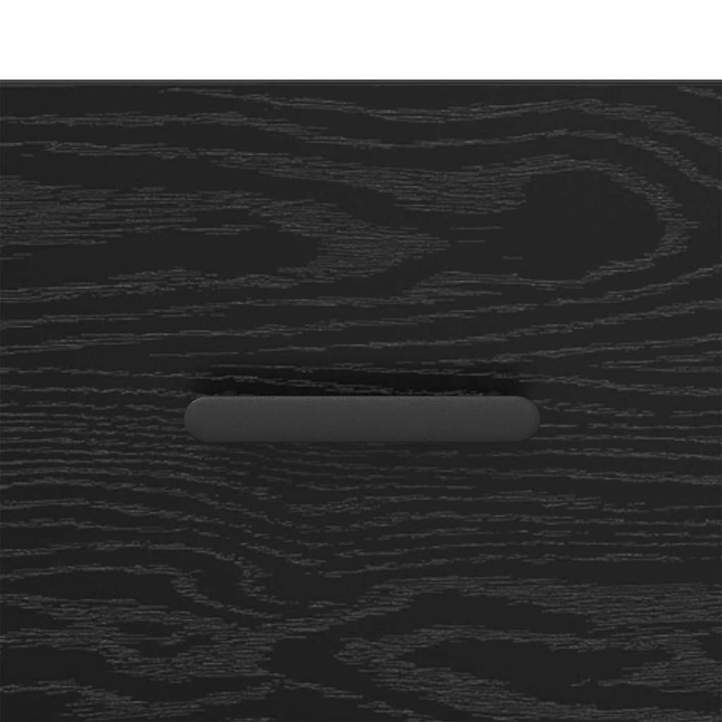 Sideboard Black oak 34 x 34.5 x 90 cm Engineered wood