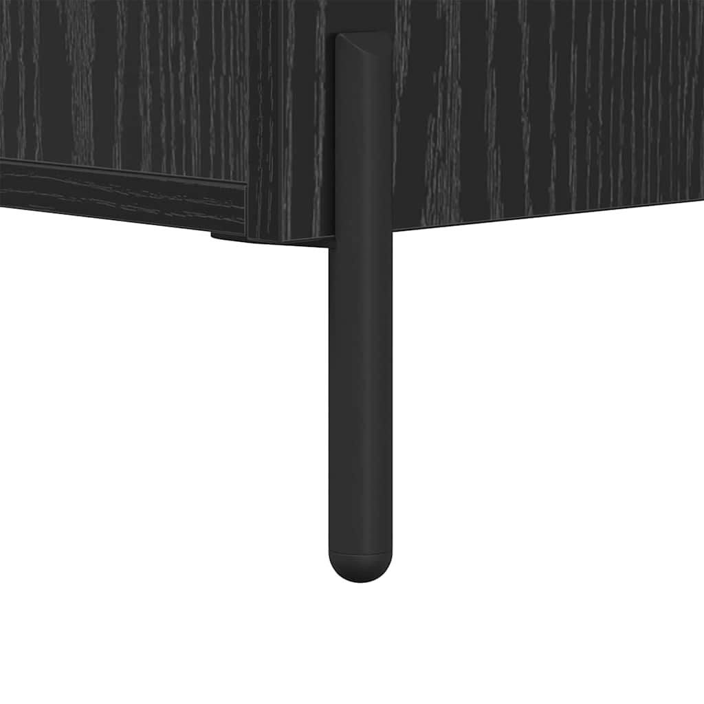 Sideboard Black oak 34 x 34.5 x 90 cm Engineered wood