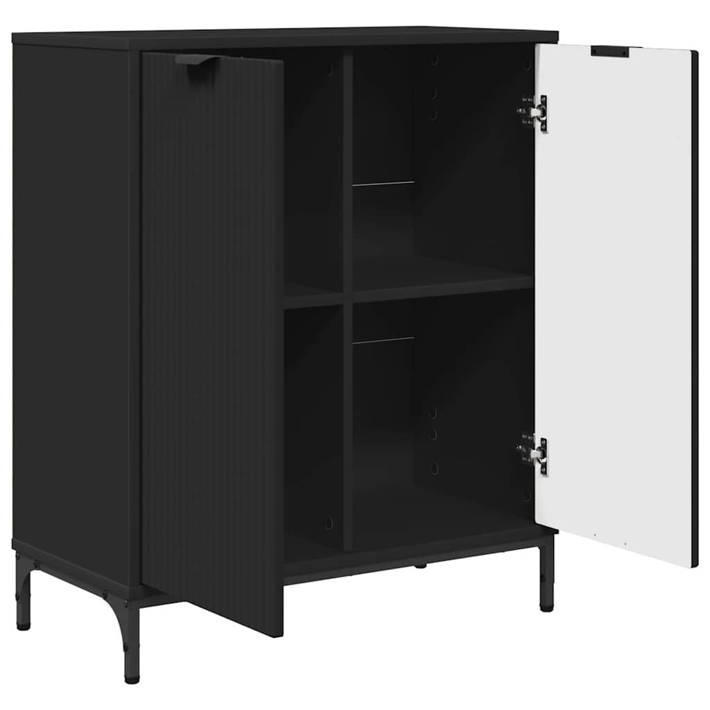 Sideboard Black 69.5 x 33 x 82 cm Engineered wood