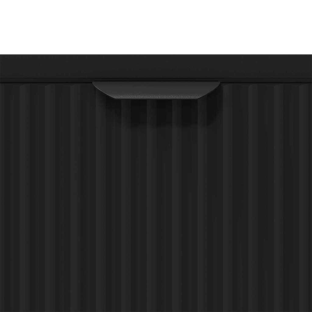 Sideboard Black 69.5 x 33 x 82 cm Engineered wood