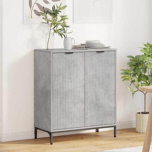 Sideboard Concrete grey 69.5 x 33 x 82 cm Engineered wood
