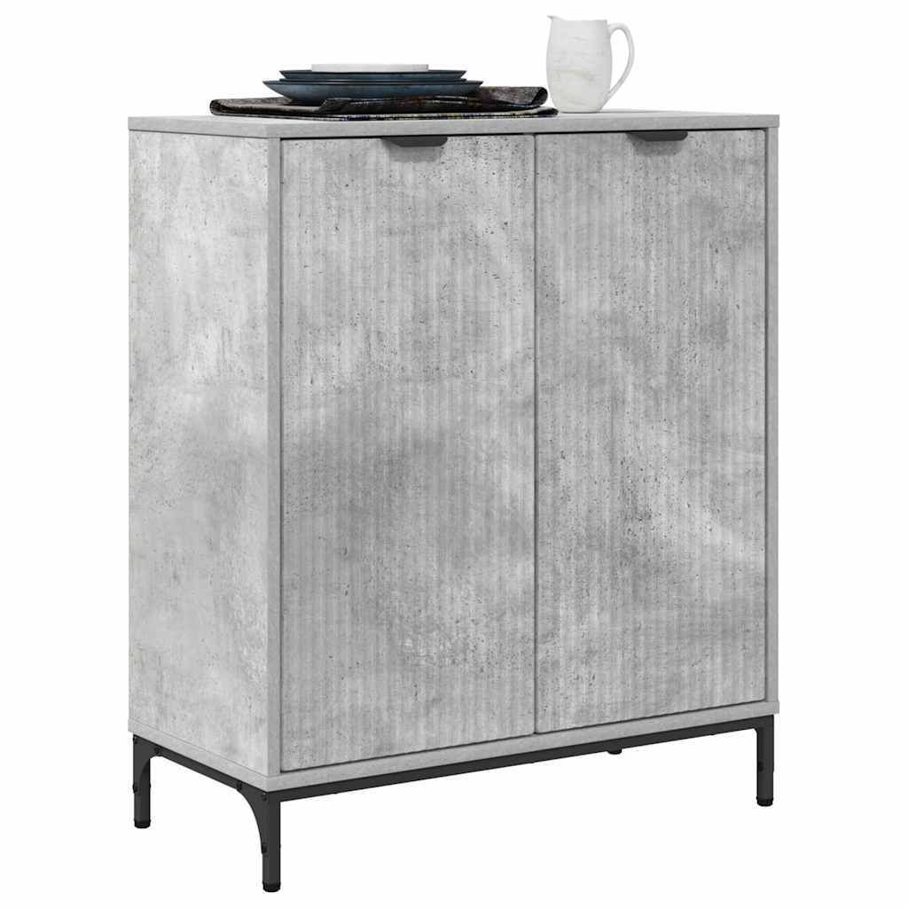 Sideboard Concrete grey 69.5 x 33 x 82 cm Engineered wood