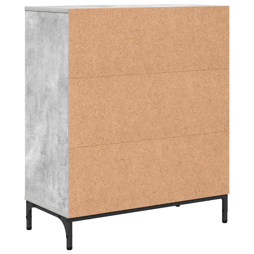 Sideboard Concrete grey 69.5 x 33 x 82 cm Engineered wood