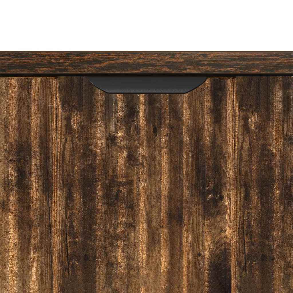 Sideboard Smoked oak 79.5 x 33 x 82 cm Engineered wood