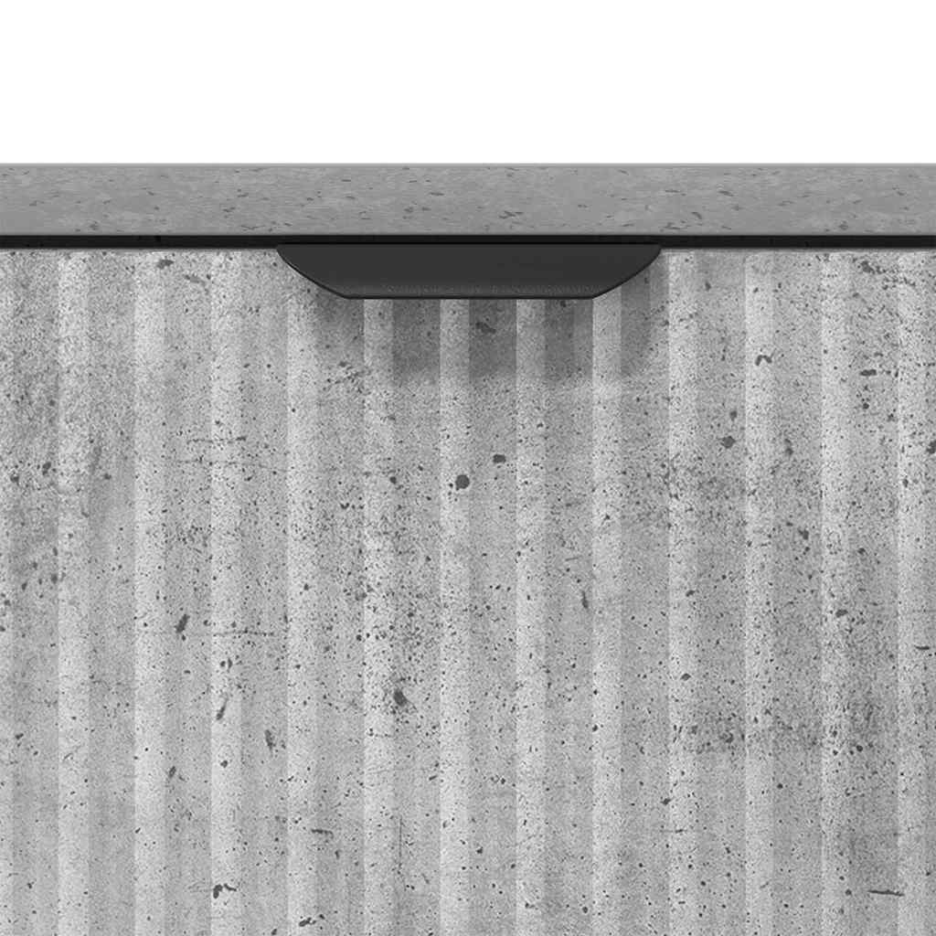 Sideboard Concrete grey 89.5 x 33 x 82 cm Engineered wood