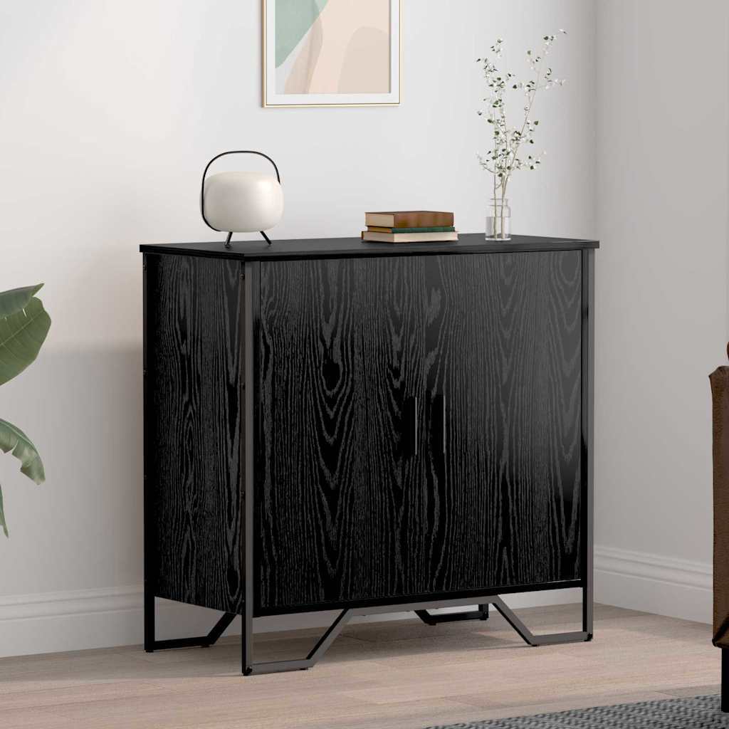 Sideboard Black 78 x 35.5 x 74.5 cm Engineered wood