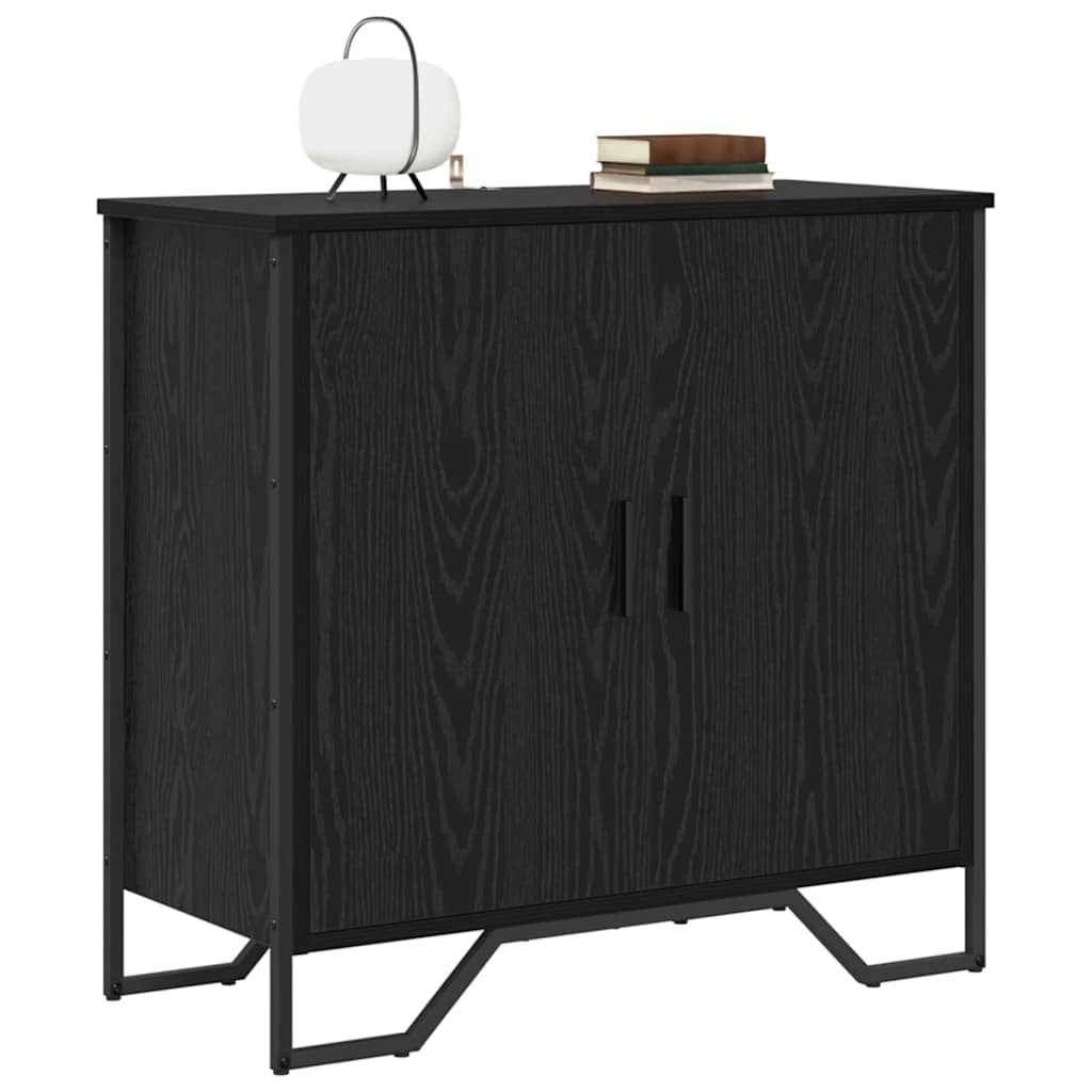 Sideboard Black 78 x 35.5 x 74.5 cm Engineered wood