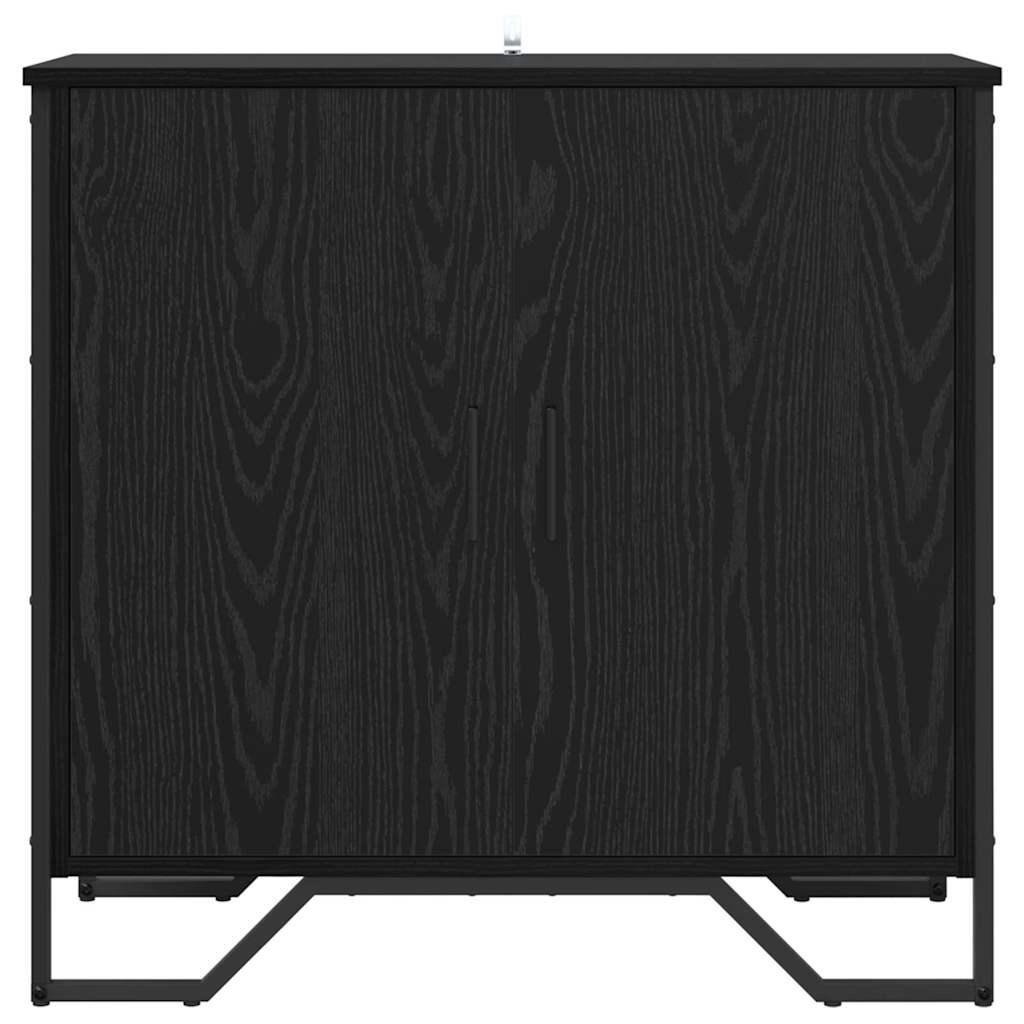 Sideboard Black 78 x 35.5 x 74.5 cm Engineered wood
