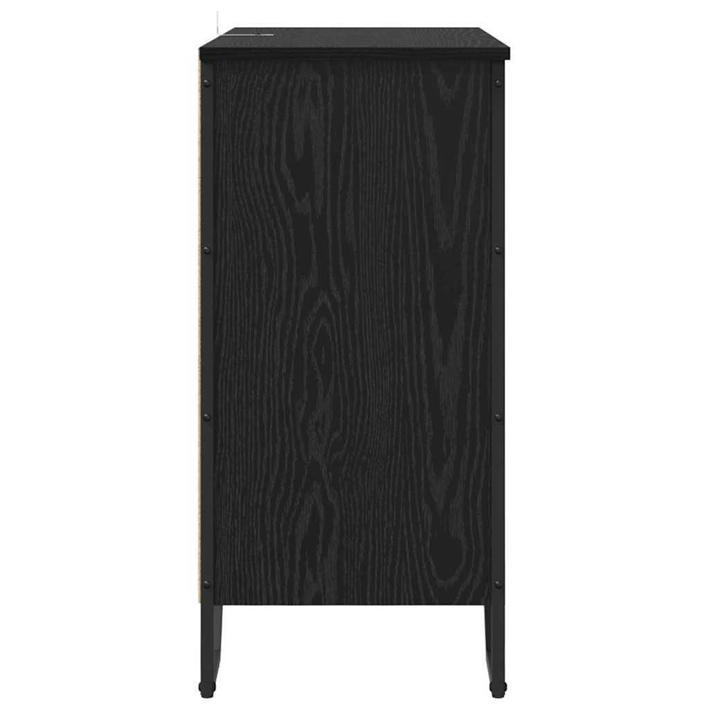 Sideboard Black 78 x 35.5 x 74.5 cm Engineered wood