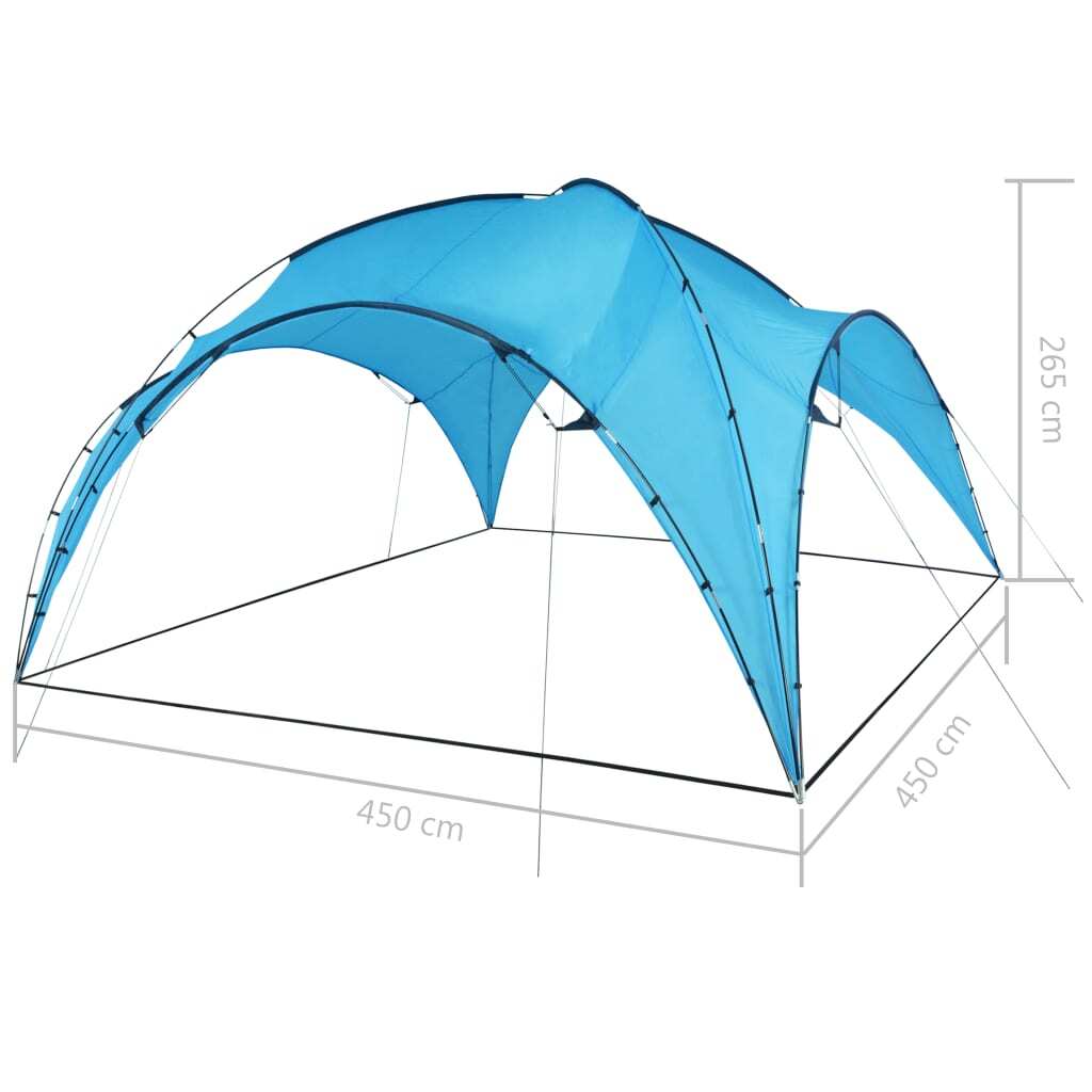 Party Tent Arch 450x450x265 cm Light Blue