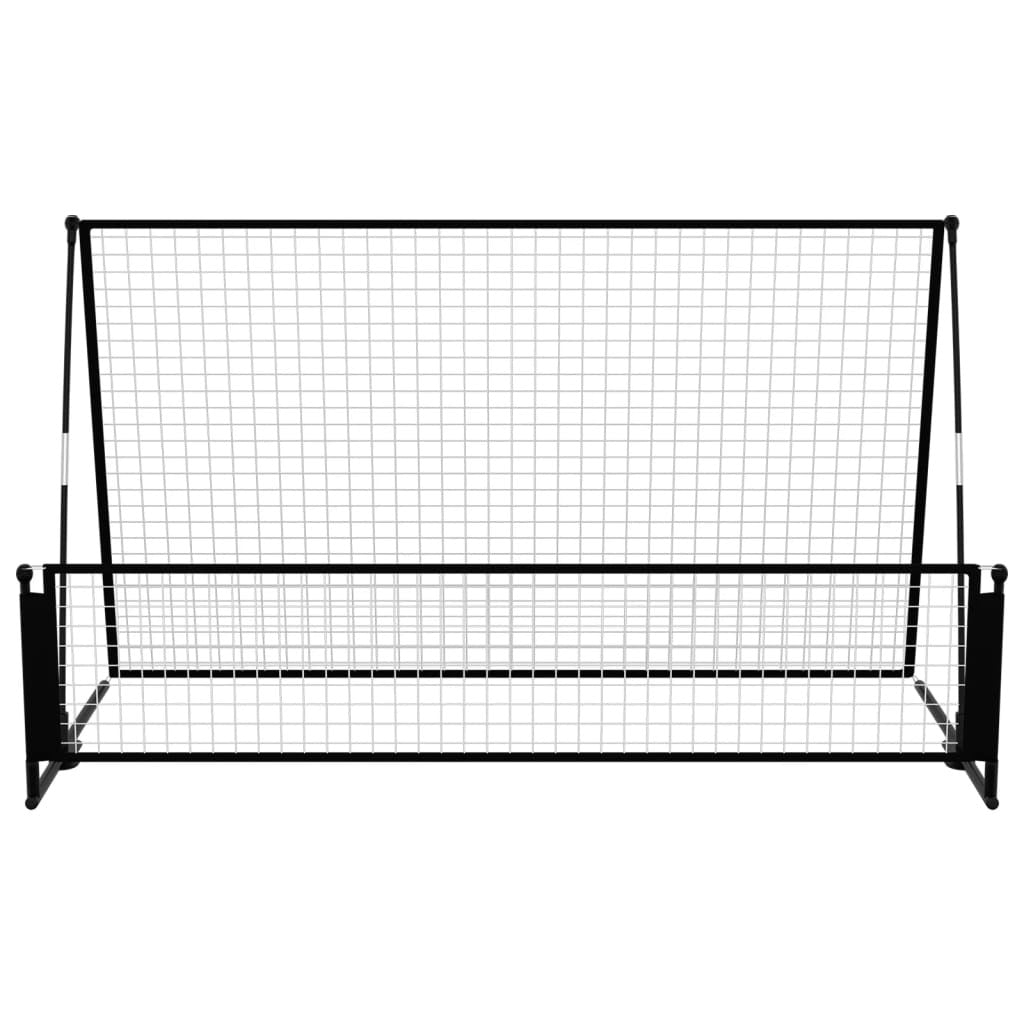 2 in 1 Soccer Rebounder Football Goal 202x104x120 cm Steel