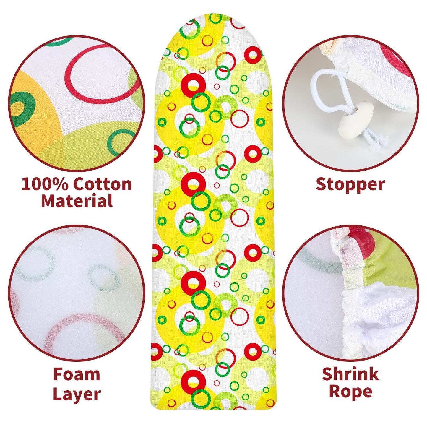 Vinsani ironing board cover bubbles 1010099