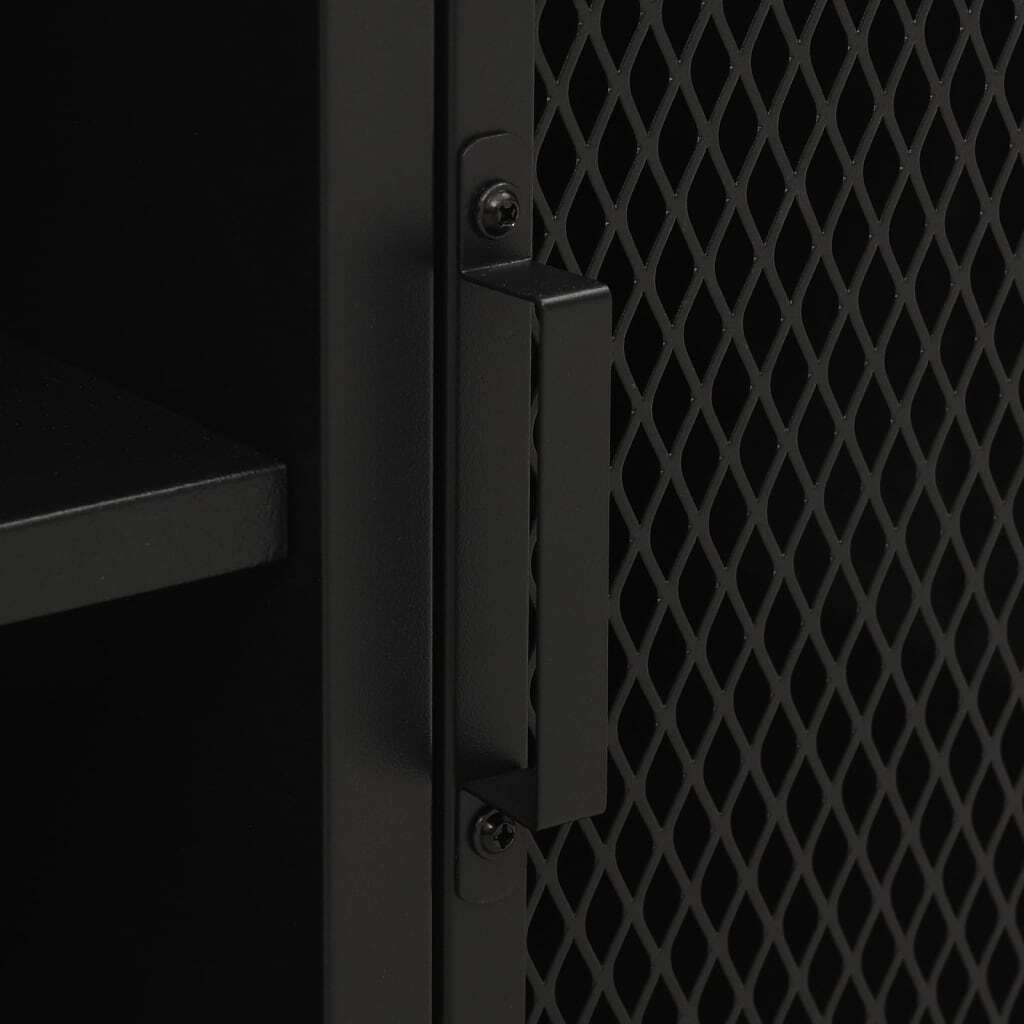 TV Cabinet Rustic Brown 105x36x47 cm Metal and MDF