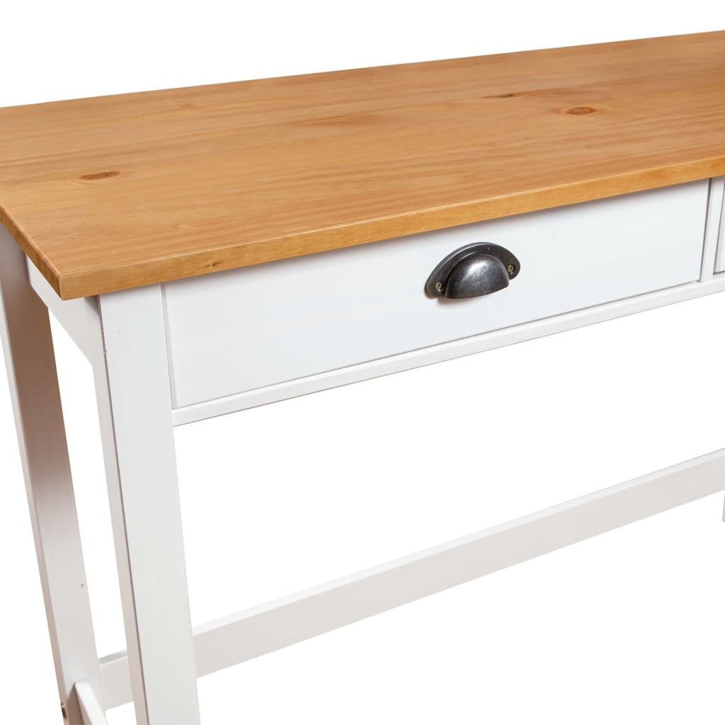 Console Table Hill Range with 2 Drawers 110x45x74 cm Solid Pine Wood