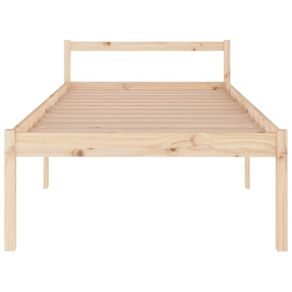 Bed Frame Solid Wood Pine 100x200 cm