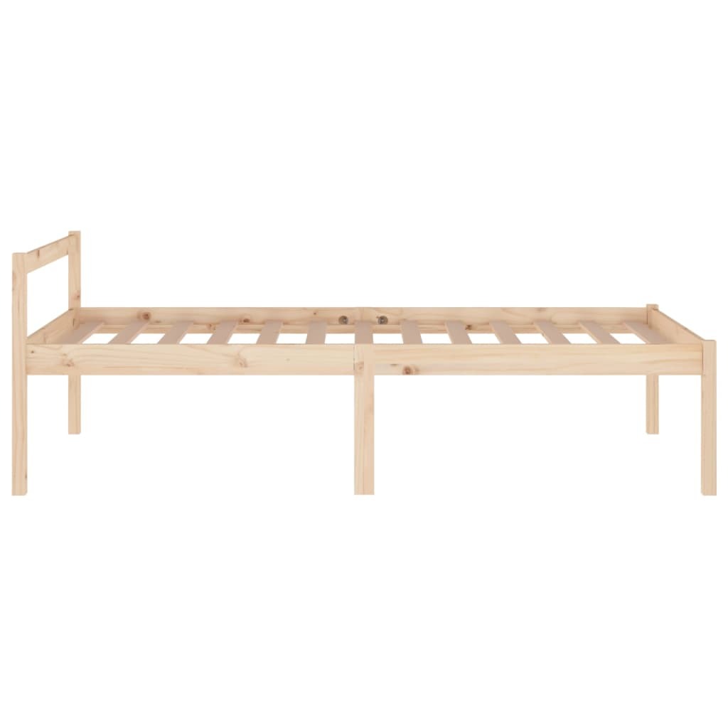 Bed Frame Solid Wood Pine 100x200 cm