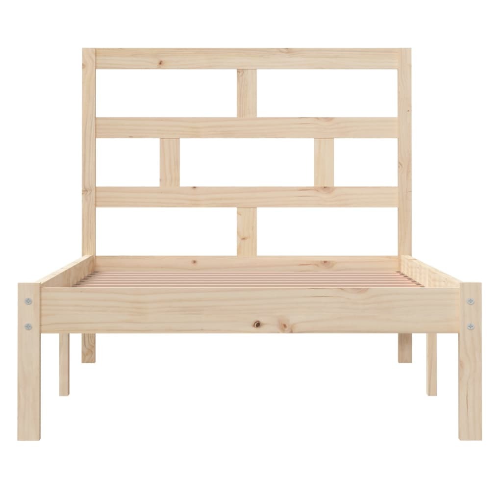 Bed Frame Solid Wood Pine 100x200 cm