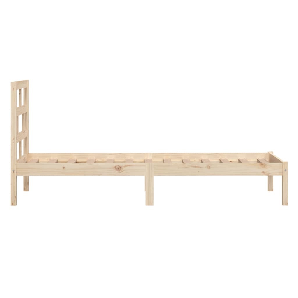 Bed Frame Solid Wood Pine 100x200 cm