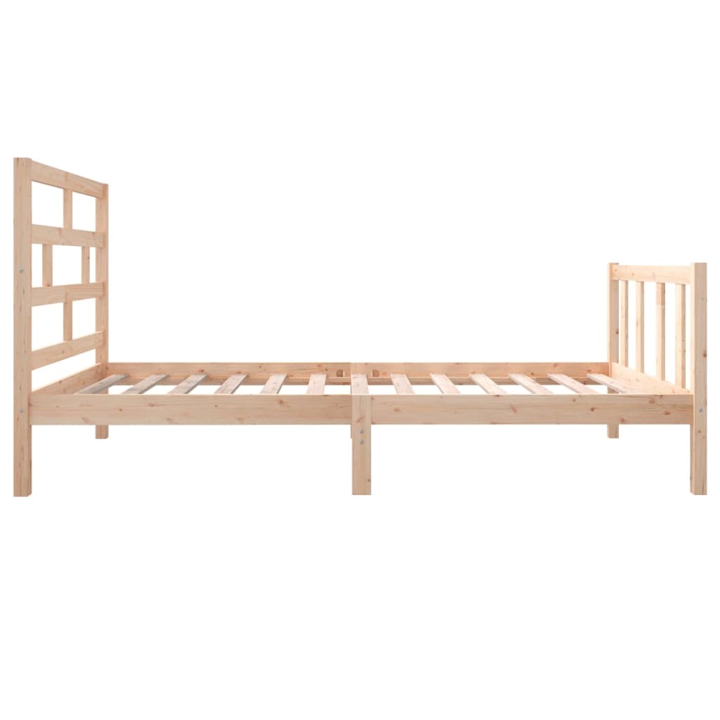 Bed Frame Solid Wood Pine 100x200 cm