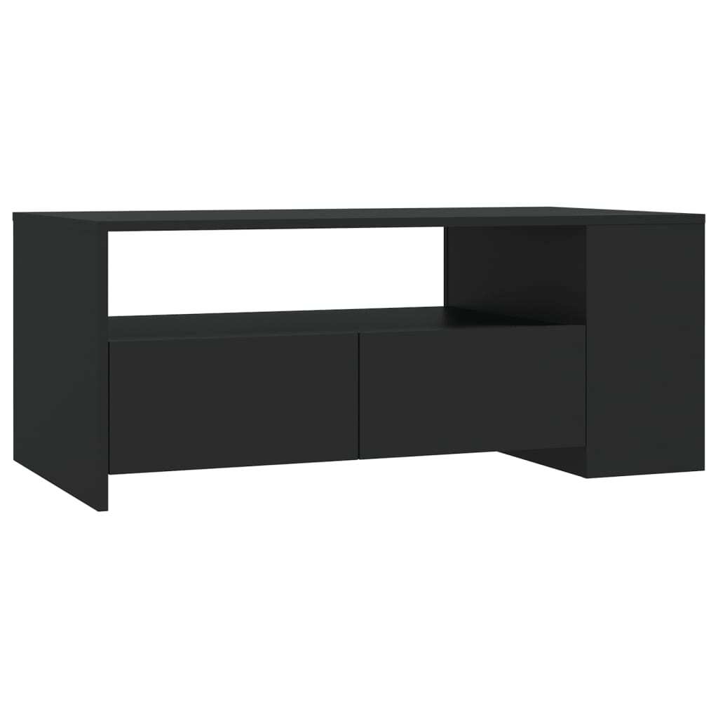 Coffee Table Black 102x55x42 cm Engineered Wood
