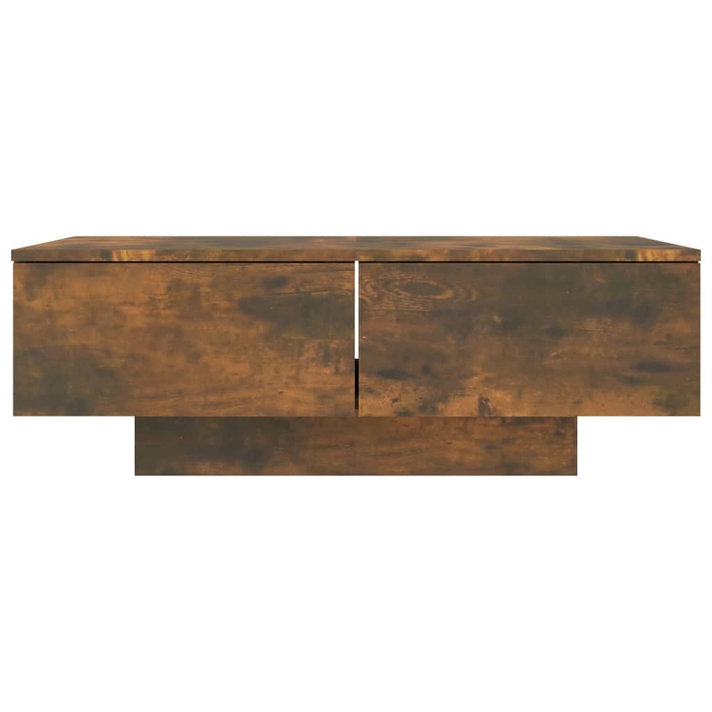 Coffee Table Smoked Oak 90x60x31 cm Engineered Wood