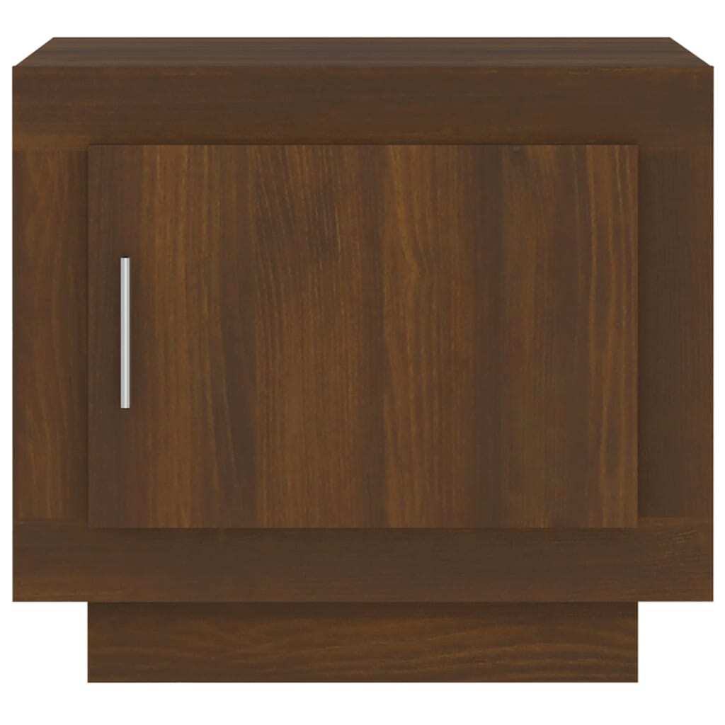 Coffee Table Brown Oak 51x50x45 cm Engineered Wood