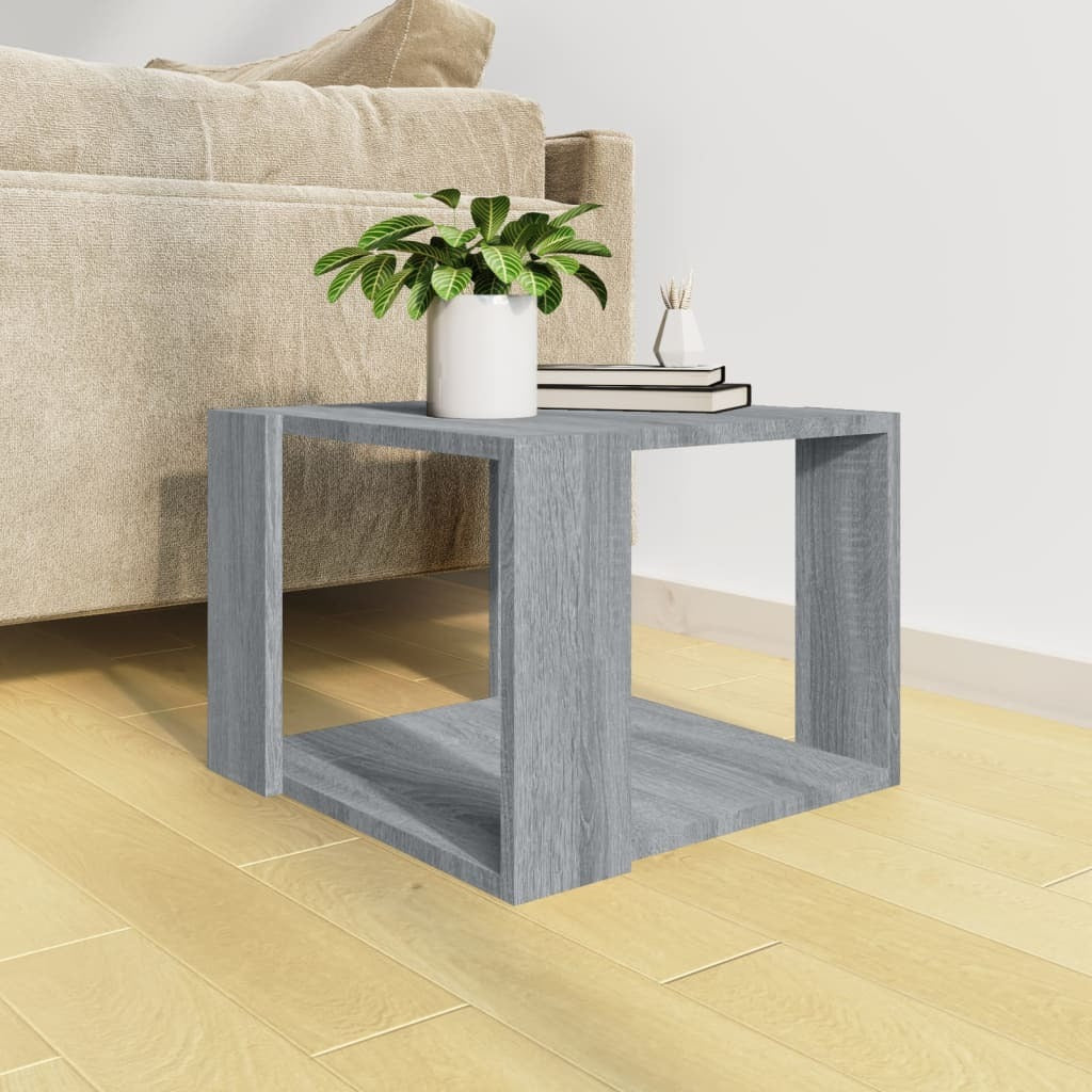 Coffee Table Grey Sonoma 40x40x30 cm Engineered Wood