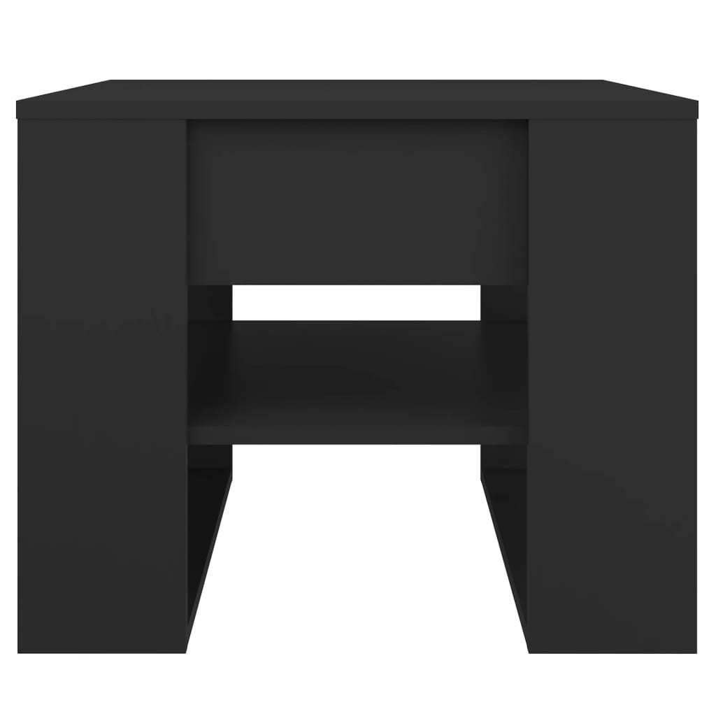 Coffee Table Black 55.5x55x45 cm Engineered Wood