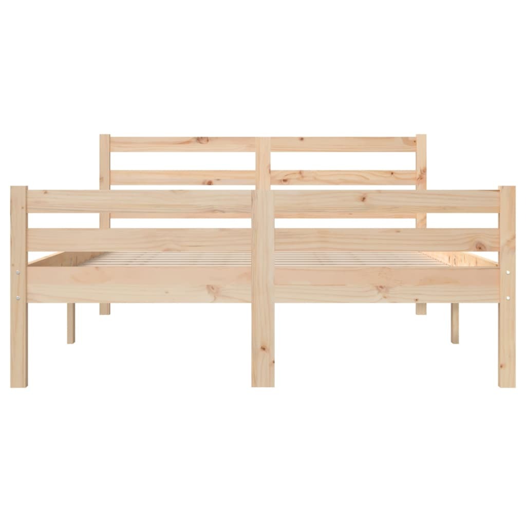 Bed Frame Solid Wood 135x190 cm 4FT6 Double