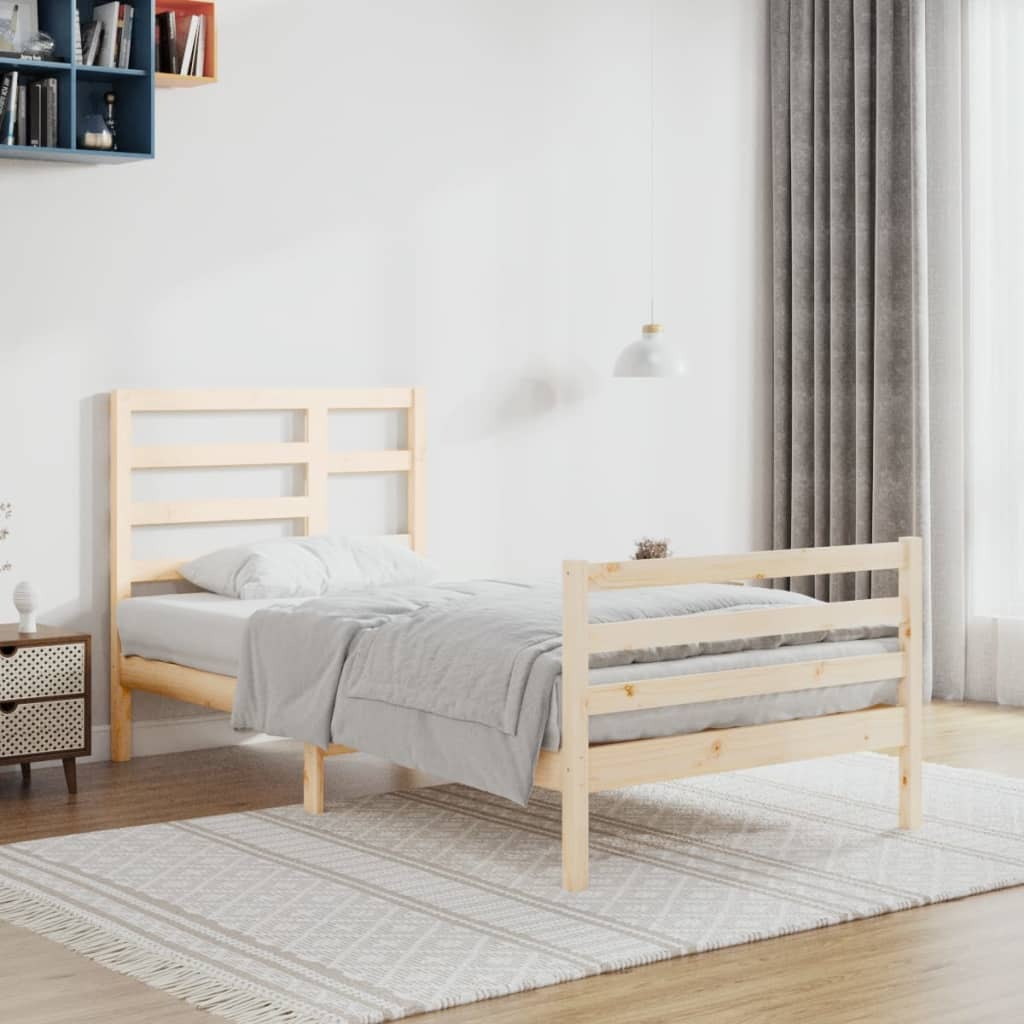 Bed Frame Solid Wood 90x200 cm