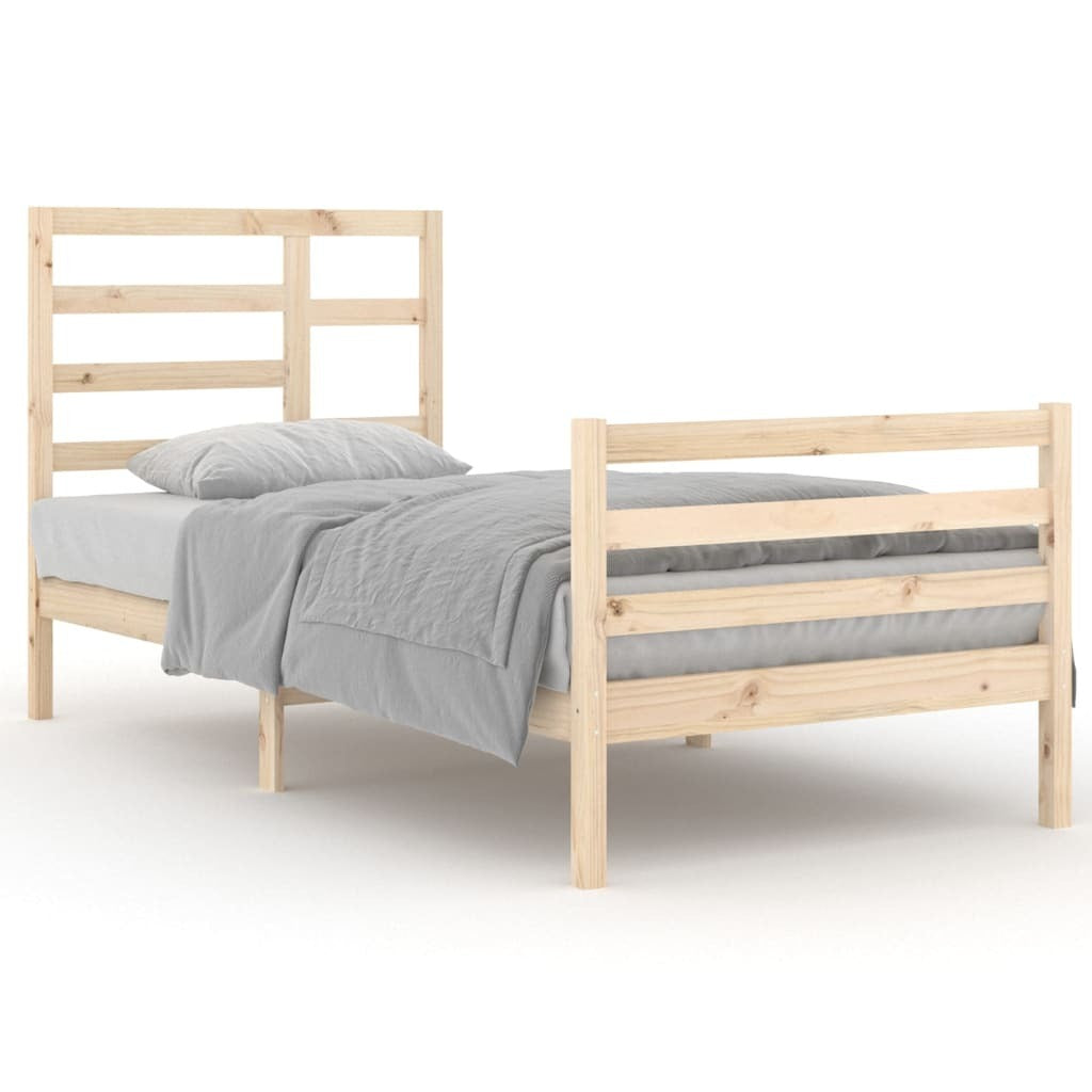 Bed Frame Solid Wood 90x200 cm