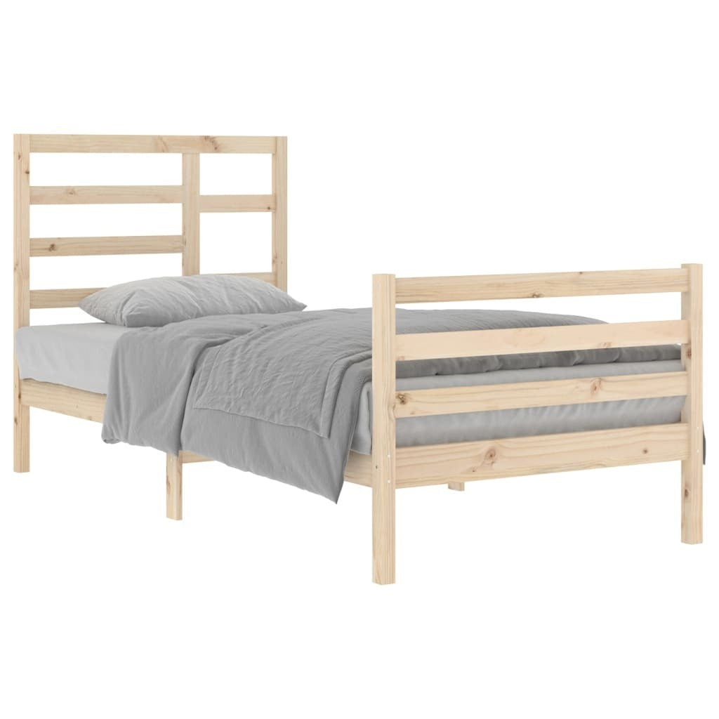 Bed Frame Solid Wood 90x200 cm