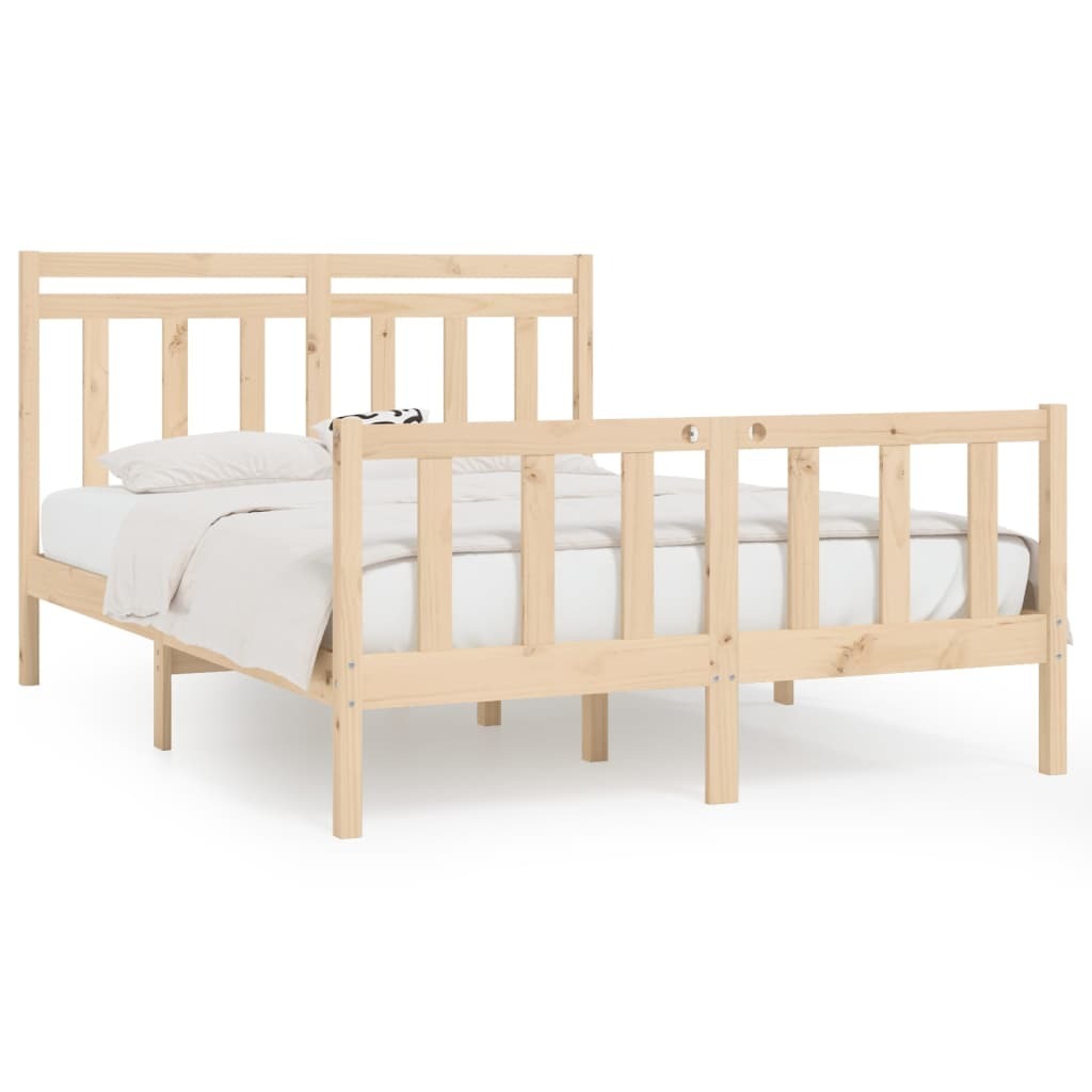 Bed Frame Solid Wood Pine 120x200 cm