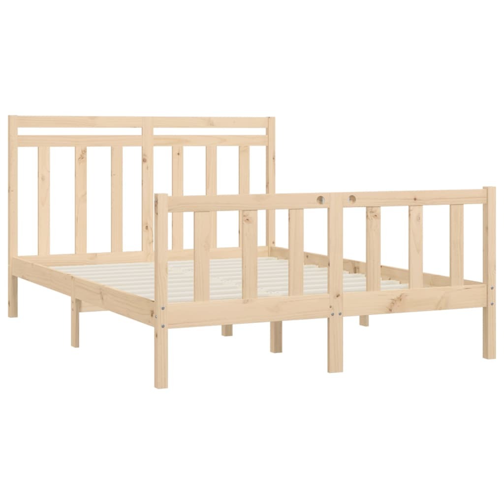 Bed Frame Solid Wood Pine 120x200 cm