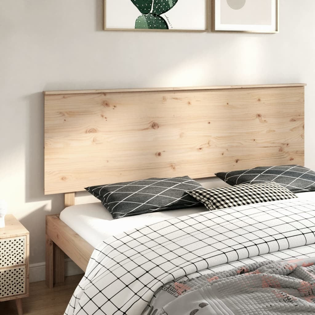 Bed Headboard 184x6x82.5 cm Solid Wood Pine