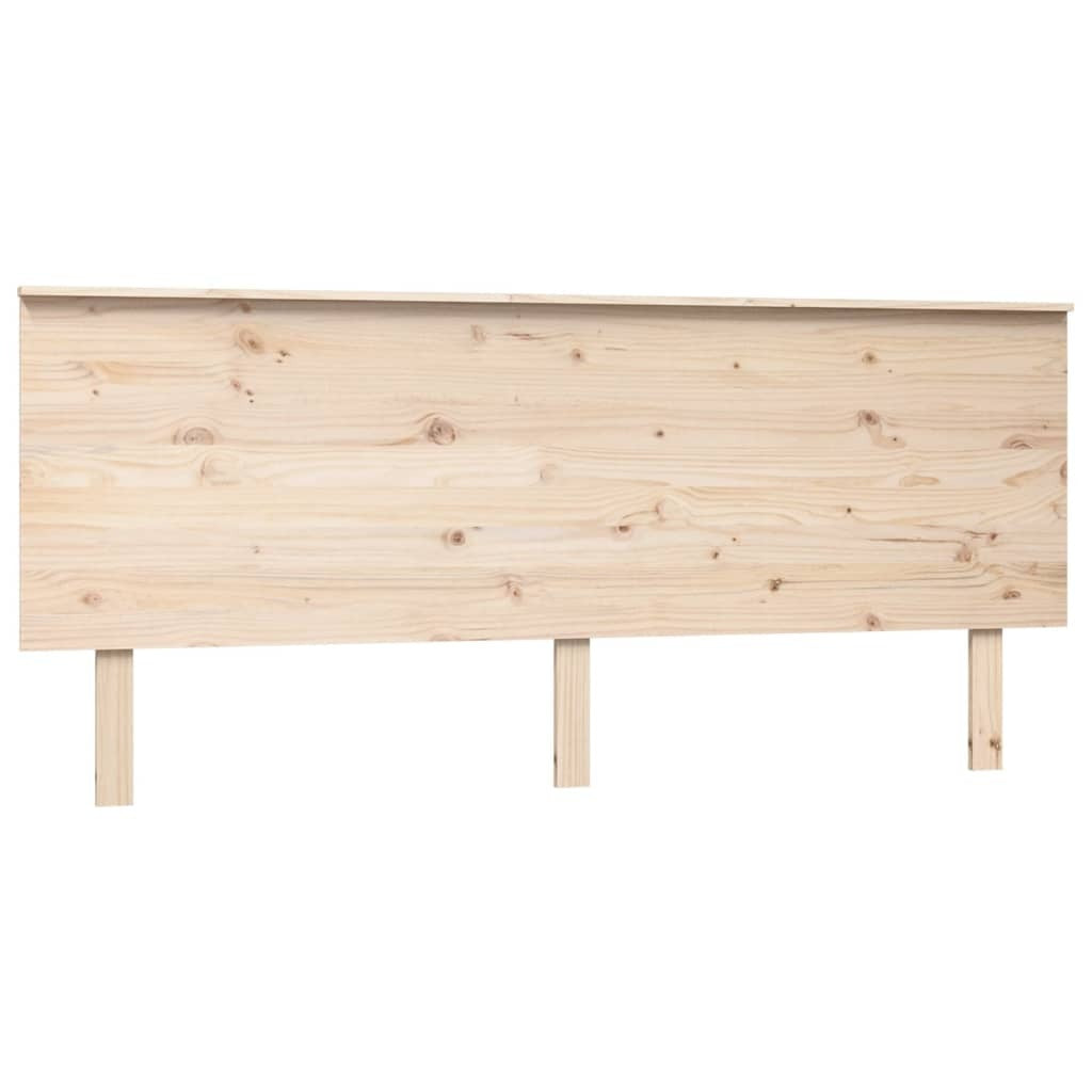Bed Headboard 184x6x82.5 cm Solid Wood Pine