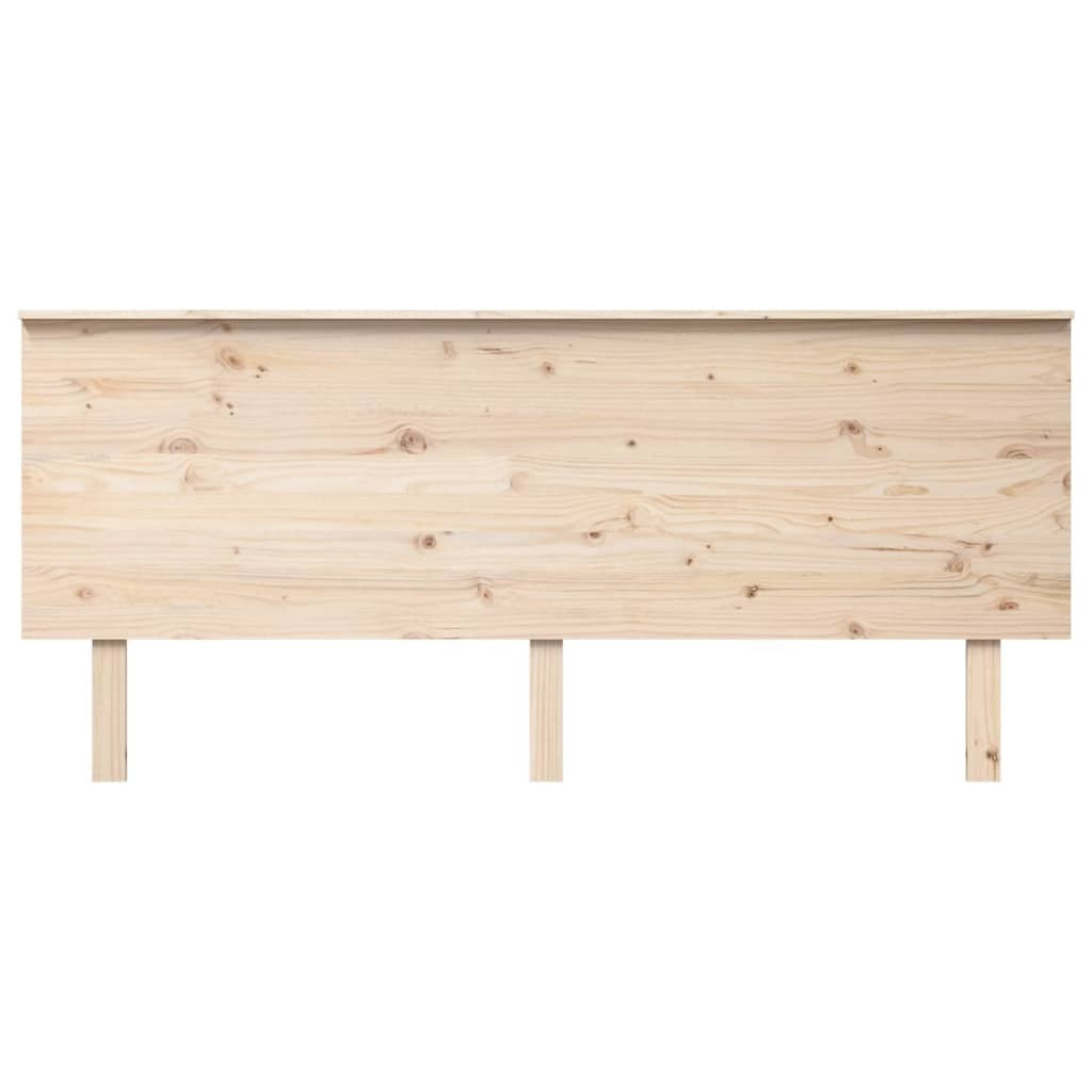 Bed Headboard 184x6x82.5 cm Solid Wood Pine