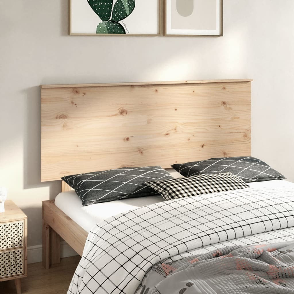 Bed Headboard 154x6x82.5 cm Solid Wood Pine