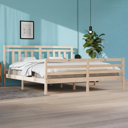 Bed Frame Solid Wood 200x200 cm