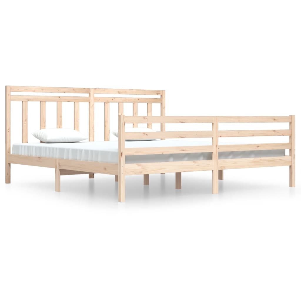 Bed Frame Solid Wood 200x200 cm