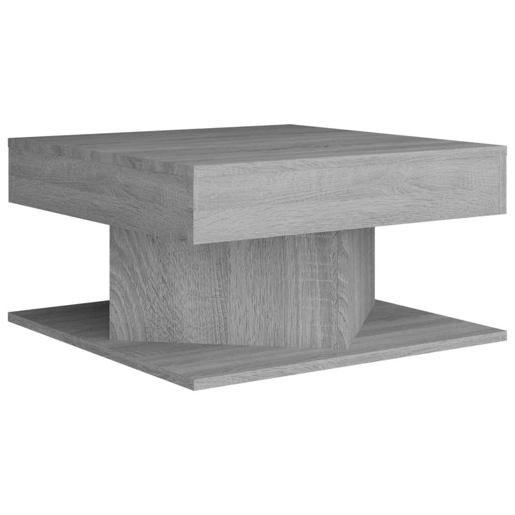 Coffee Table Grey Sonoma 57x57x30 cm Engineered Wood