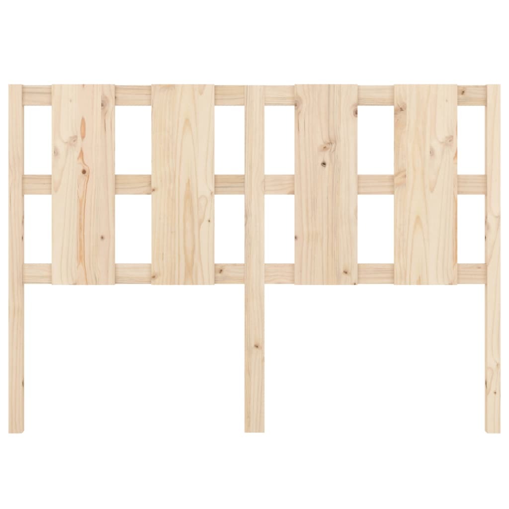 Bed Headboard 125.5x4x100 cm Solid Wood Pine
