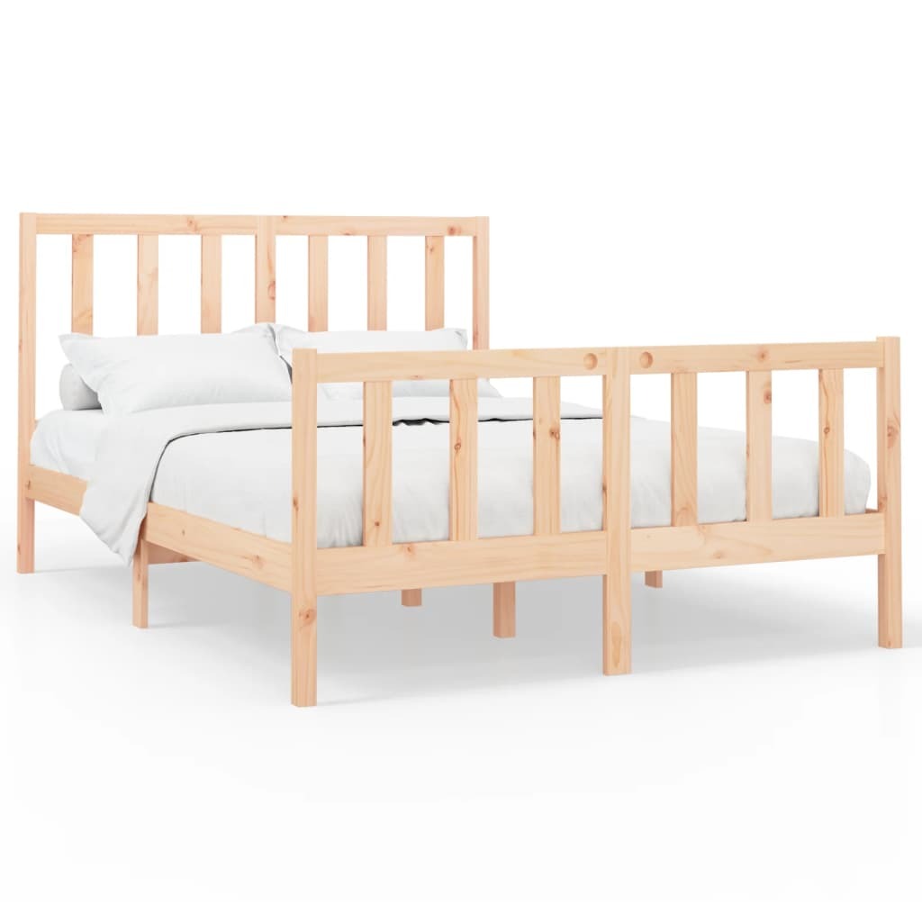 Bed Frame Solid Wood Pine 160x200 cm