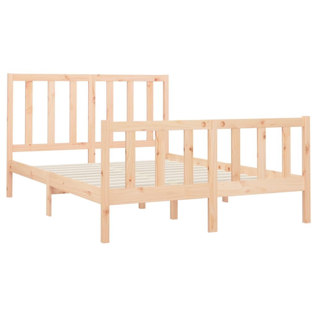 Bed Frame Solid Wood Pine 160x200 cm