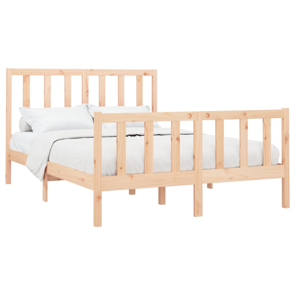 Bed Frame Solid Wood Pine 120x200 cm