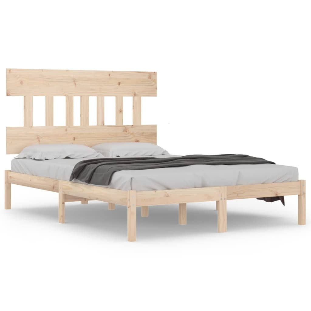 Bed Frame Solid Wood 140x200 cm