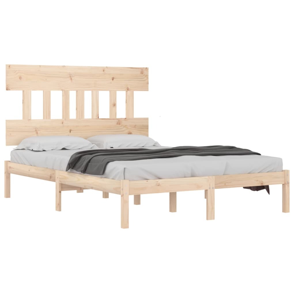 Bed Frame Solid Wood 140x200 cm