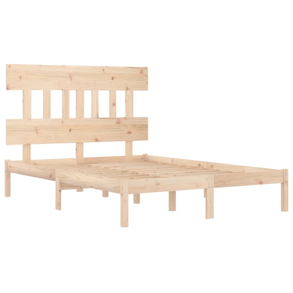 Bed Frame Solid Wood 140x200 cm